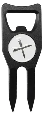 Imagen del producto de Herramienta de reparación de divots de golf 6 en 1 con marcador de bola magnético