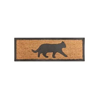 Produktbild von Esschert Design Stufenfußmatte Gummi/Kokos Katze; RB170