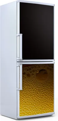 Produktbild von Kühlschrankdekoration  60x180 cm  Aufkleber auf dem Kühlschrank - Arabien Kaffee Getränk Bier