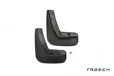 Image de FROSCH - Garde-boue arrière en caoutchouc sur mesure avec protection anti-éclaboussures pour RENAULT Captur, 2016 et modèles ultérieurs, SUV 5 portes, 2 pièces avec fixations