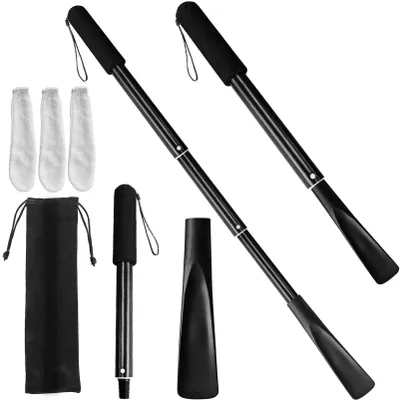Obrázek produktu pro Dlouhá, roztažitelná obuvní lžíce, délka 34 cm až 85 cm