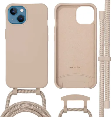 Immagine prodotto di imoshion Cover posteriore colorata con catena rimovibile per cellulare e MagSafe iPhone 13 - Nude