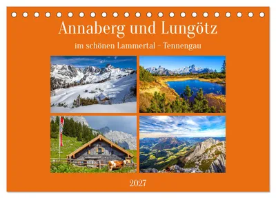 Produktbild von Annaberg und Lungötz (Tischkalender 2027 DIN A5 quer), CALVENDO Monatskalender