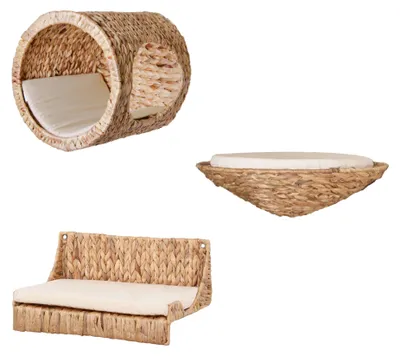 Produktbild von animal-design Katzen Kletterwand TARA 3-teilig Kletterpark Wasserhyazinthe