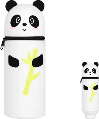 Produktbild von Silikon-Etui für Schule, weich, mit Reißverschluss, Panda