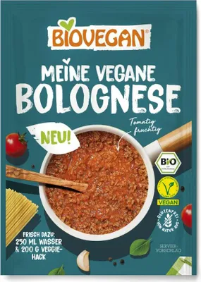 SOS SPAGHETTI BOLOGNESE WEGAŃSKI BEZGLUTENOWY BIO 28 g - BIOVEGAN