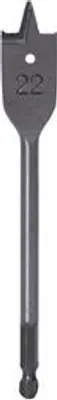 Produktbild von Flachholzbohrer für Holz, 22 mm Durchmesser, 15 cm Gesamtlänge, Gerader Schaft