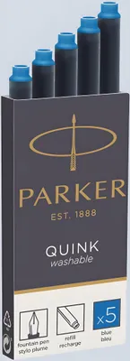 Immagine prodotto di Parker 1950208 Parker Tintenpatrone QUINK Königsblau 5 Stück
