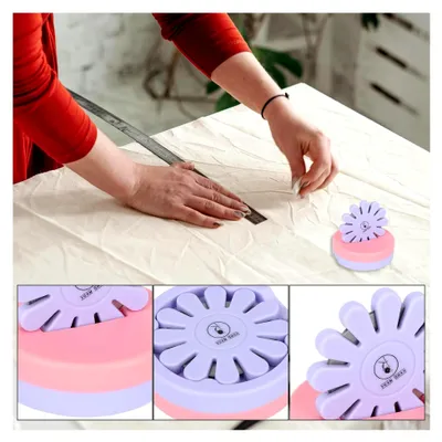 Produktbild von Magnetischer Fadenschneider mit Blumenmotiv und Magnetischem Nadelhalter für Näh-, Stick- und Bastelprojekte (Lila)