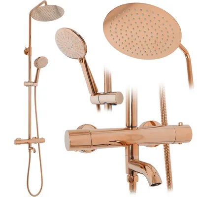 Obrázok produktu pre Sprchový set s termostatom Rea LUNGO Rose Gold