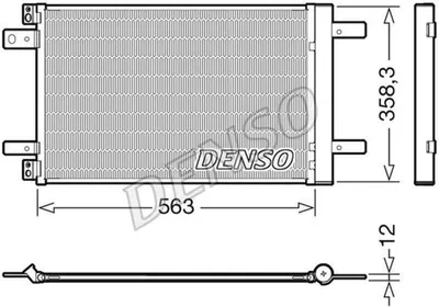 Obrázok produktu pre Kondenzátor, klimatizačný systém DENSO DCN21032