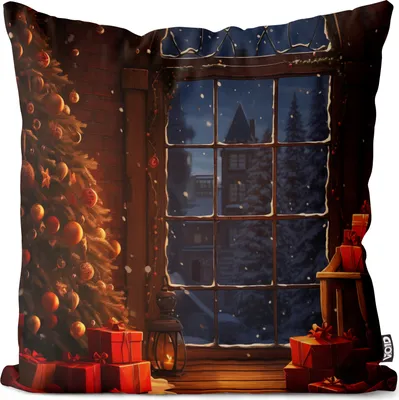 Produktbild von VOID Weihnachten Dekoration Baum Kissenbezug Kissenhülle Polyester wasserfest Outdoor Indoor