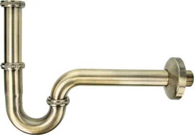 Produktbild von tecuro PROFI Röhrengeruchsverschluss Siphon extra lang - bronziert
