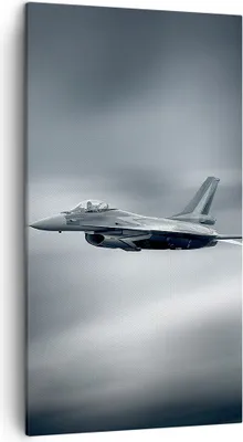 Produktbild von Bild auf Leinwand - Leinwandbild - Flugzeug Himmel Flug - 45x80cm - Wand Bild - Wanddeko - Leinwanddruck - Bilder - Kunstdruck - Wanddekoration - Leinwand bilder - Wandkunst - PA45x80-3415