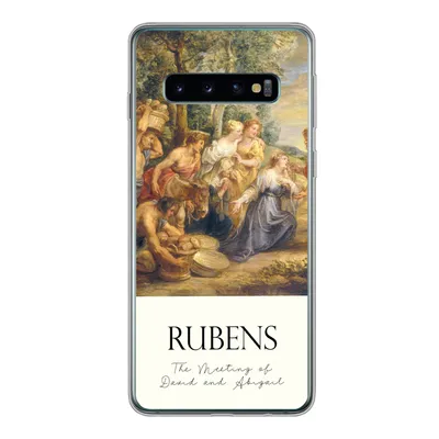 Produktbild von MuchoWow® Handyhülle Schutzhülle Hülle für Samsung Galaxy S10 Rubens - Kunst - Die Begegnung von David und Abigail Silikon Softcase Handy Hülle - Handytasche