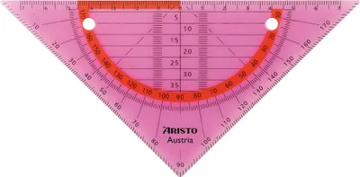 Productafbeelding van Geodriehoek Aristo GEOflex 14cm flexibel Neon roze