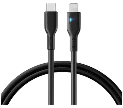 Produktbild von Joyroom USB-C zu Lightning Kabel 20W LED 2m Schwarz
