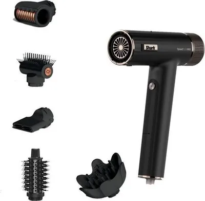 Obrázok produktu pre Fén Shark SpeedStyle Pro HD752EU, 5 v 1, difúzor Defrizz Fast, 1750 W, režim ochrany pokožky hlavy, 5 príslušenstiev v cene