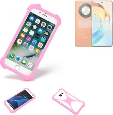 Produktbild von K-S-Trade Handy Hülle kompatibel mit Honor X50 Schutz Hülle Bumper Silikon Schutz Hülle Cover Case Silikoncase Silikonbumper TPU Softcase