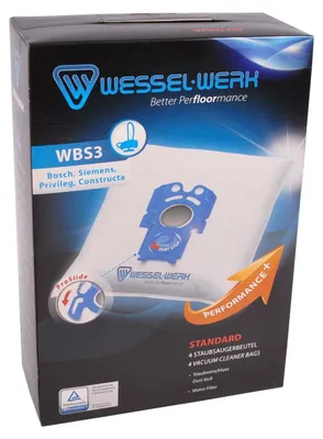 Produktbild von 4 x WBS3 = Swirl S71 Staubsaugerbeutel für Bosch Siemens Privileg Constructa
