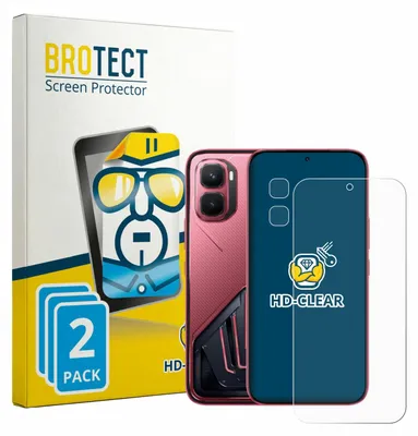 Produktbild von 2x Für Infinix GT 50 Pro (Display+Kamera) Schutzfolie BROTECT Displayschutz Display Schutz Folie Klar Transparent