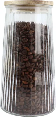 Produktbild von OTIX Vorratsglas mit Deckel Bonbonglas 1300ml Akazienholz SIRIUS