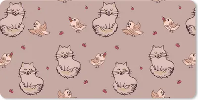 Produktbild von MuchoWow® Schreibtischunterlage Tiere - Kinder - Muster 80x40 cm - XXL Mauspad - Gaming Mauspad