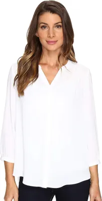 Produktbild von NYDJ Damen Bluse mit 3/4-Ärmeln - Weiß - Groß