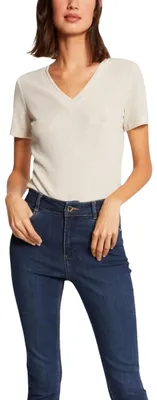 Image de Morgan De Toi 518201 T-shirt femme beige : Taille - S Taille : S