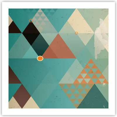 Produktbild von Poster - Poster ohne Rahmen - Abstraktion modern - 60x60 cm - Wand Bild - Wanddeko - Wandbilder - Kunstposter - Wandposter - Bilder - Kunstdruck - Wanddekoration - Wandbild - P2XAC60x60-3571