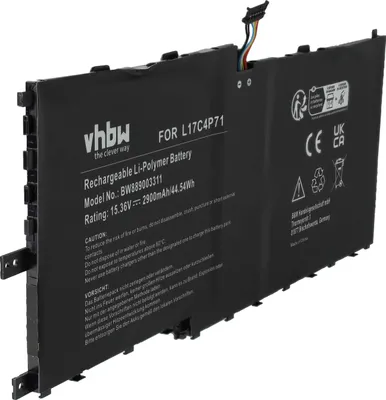 Produktbild von vhbw Akku Ersatz für Lenovo SB10K97638, SB10K97624 für Notebook (2900 mAh, 15,36 V, Li-Polymer)