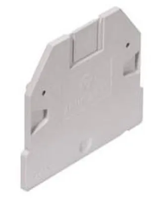 Endkappe für Hutschiene, 10 Stück, grau, 2 mm, Snap-in