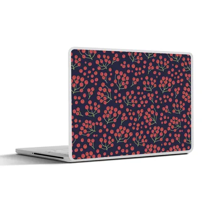 Produktbild von MuchoWow® Laptop Aufkleber Sticker Cover Muster - Beeren - Rot 31x22.5 cm - Laptop-Deko