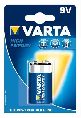 Produktbild von Original VARTA 9V Blockbatterie 4922 High Energy, 74523