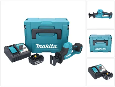 Image de Makita DJR189RF1J Scie recipro sans fil 18V Brushless + 1x Batterie 3,0Ah + Chargeur + Coffret Makpac