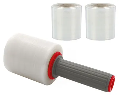 Produktbild von 1x Sparset 10 Rollen Bündelstretchfolie 23my mit bündigen Kern und Abroller