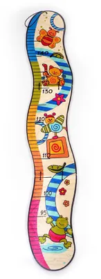 Produktbild von Hess Messlatte Tiere 75 cm bunt