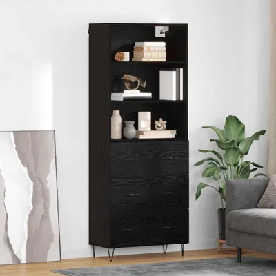 Immagine prodotto di Maison Exclusive - Mobile contenitore a due ante, finitura effetto legno noce, dimensioni 69,5 x 34 x 180 cm