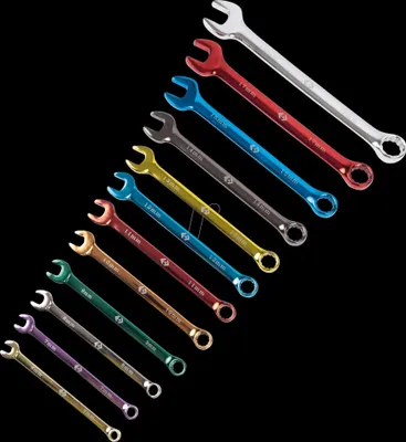 Produktbild von C.K Tools Kombinierter Schraubenschlüsselsatz, farbcodiert (T4346M12ST)