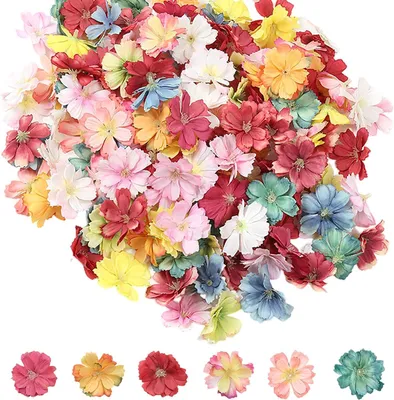 Productafbeelding van Kunstbloemen 100 stuks, 4.5 cm, voor DIY, decoraties, kledingaccessoires