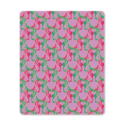 Produktbild von MuchoWow® Mauspad Mousepad Hirsche - Muster - Lila 30x40 cm - Mousepads - Maus Mat - Pad - Mausunterlage - Mausmatten