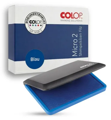 Image de COLOP Kombibox tampon encreur + encre bleue