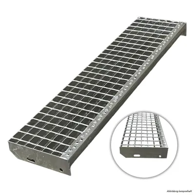 Produktbild von 1 Stufen Standtreppe Modell 1 freistehend Schwarz Treppe Stahltreppe 100 cm Breite Höhe 20 cm ohne Geländer