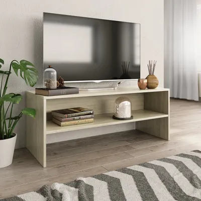 Image de Maison Exclusive - Meuble TV Chêne Sonoma 100x40x40 cm Matériau dérivé du bois