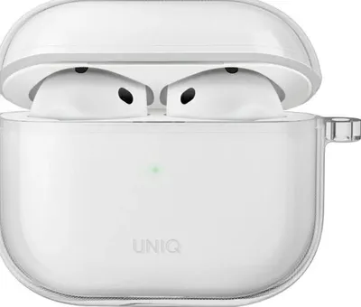 Obrázok produktu pre Púzdro UNIQ Glase pre AirPods 4, lesklé, priehľadné (UNIQ-AIRPODS(2024)-GLSCLR)