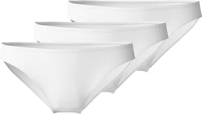 Produktbild von CALIDA Damen Slip 3er Pack - Essential Baumwolle, Low Cut, Jersey, einfarbig Weiß S (40/42)