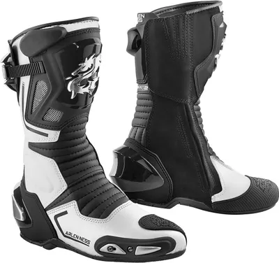 Zdjęcie produktu dla Buty motocyklowe Arlen Ness Sugello, czarno-białe, 48