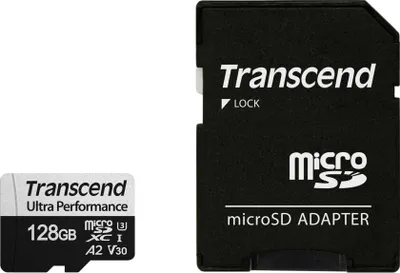 Immagine prodotto di TRANSCEND 128 GB microSD con adattatore UHS-I