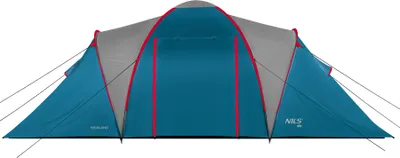 Produktbild von 6-Personen Campingzelt Highland NC6031 Blau-Grau