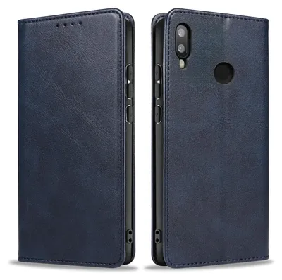 Produktbild von Handyhülle für Huawei P20 Lite Kunstleder Flip Cover Hülle Klapphülle Case Kartenfach Farbe: Blau
